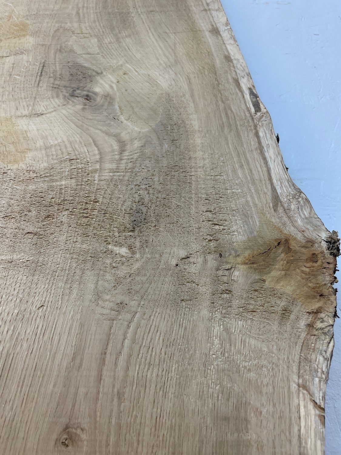 PIPPY OAK Natural Waney Edge Slab Planed Finish Hardwood Board 1690B-4 Thickness 2.8cm Kiln Dried Seasoned Live Edge Wildwood - Image 8