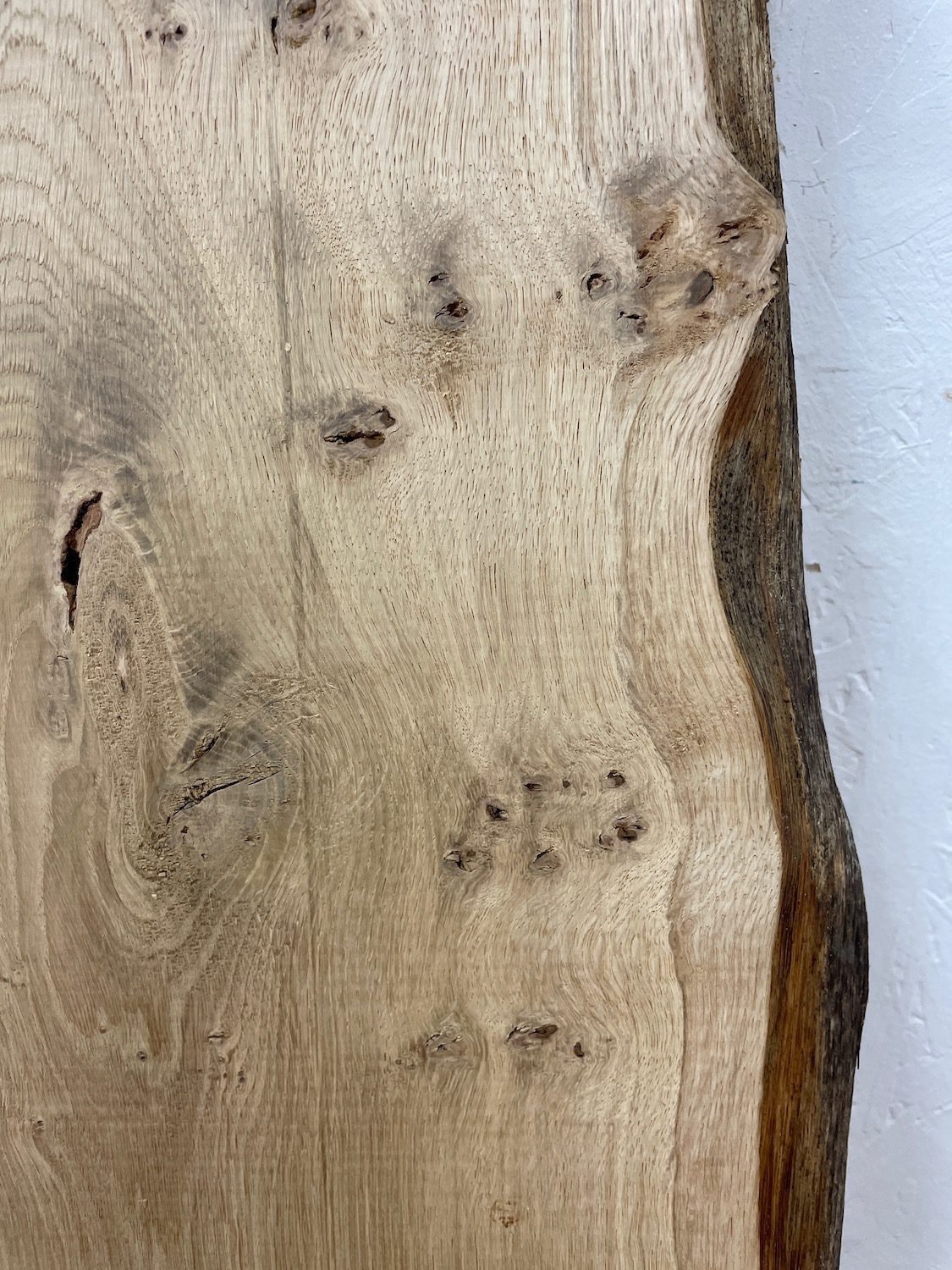 PIPPY OAK Natural Waney Edge Slab Planed Finish Hardwood Board 1690B-3 Thickness 2.7cm Kiln Dried Seasoned Live Edge Wildwood Wallart - Image 17