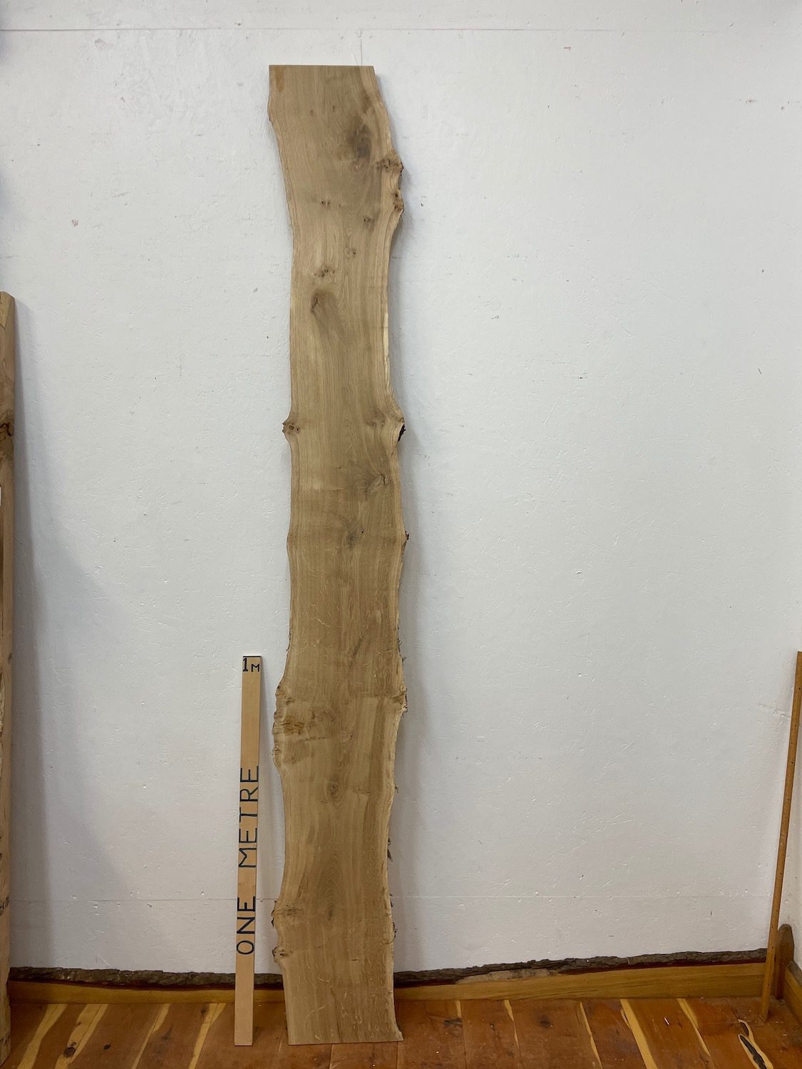 PIPPY OAK Natural Waney Edge Slab Planed Finish Hardwood Board 1690B-3 Thickness 2.7cm Kiln Dried Seasoned Live Edge Wildwood Wallart - Image 8