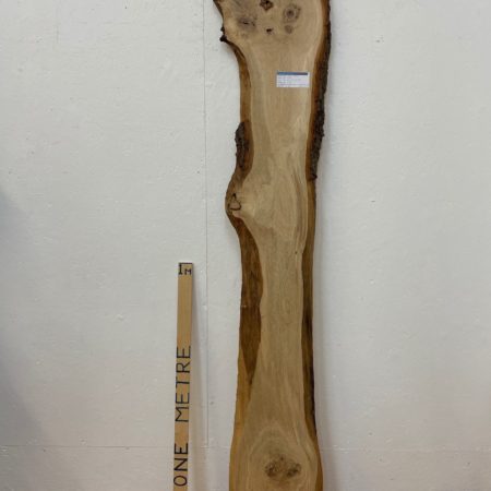 OAK Natural Waney Edge Slab Planed Finish Hardwood Board 1684B-1 Thickness 2.8cm Kiln Dried Seasoned Live Edge Wildwood Wallart