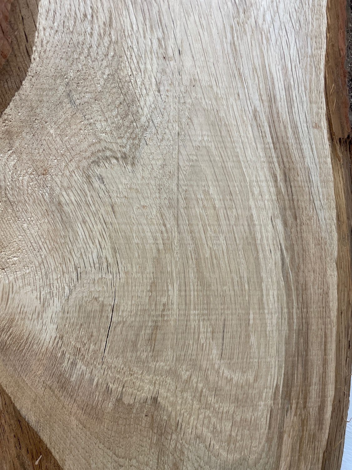 OAK Natural Waney Edge Slab Planed Finish Hardwood Board 1684B-1 Thickness 2.8cm Kiln Dried Seasoned Live Edge Wildwood Wallart - Image 5