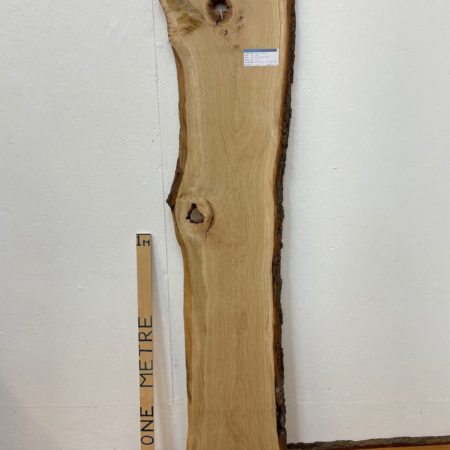 OAK Natural Waney Edge Slab Planed Finish Hardwood Board 1684B-2 Thickness 2.8cm Kiln Dried Seasoned Live Edge Wildwood Wallart
