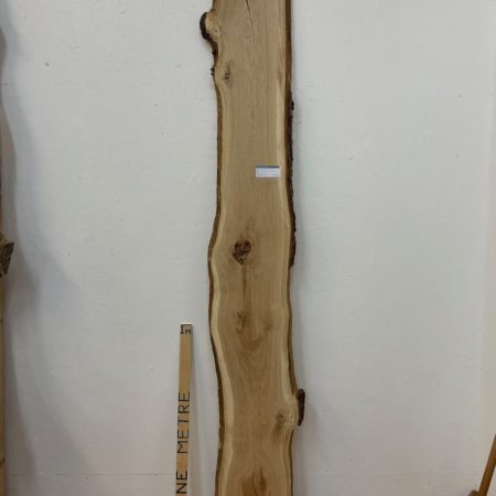 OAK Natural Waney Edge Slab Planed Finish Hardwood Board 1684B-9 Thickness 2.8cm Kiln Dried Seasoned Live Edge Wildwood Wallart