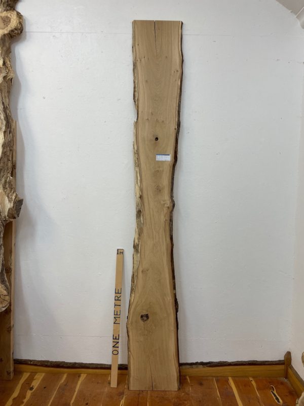 OAK Natural Waney Edge Slab Planed Finish Hardwood Board 1688-2 Thickness 2.8cm Kiln Dried Seasoned Live Edge Wildwood Wallart