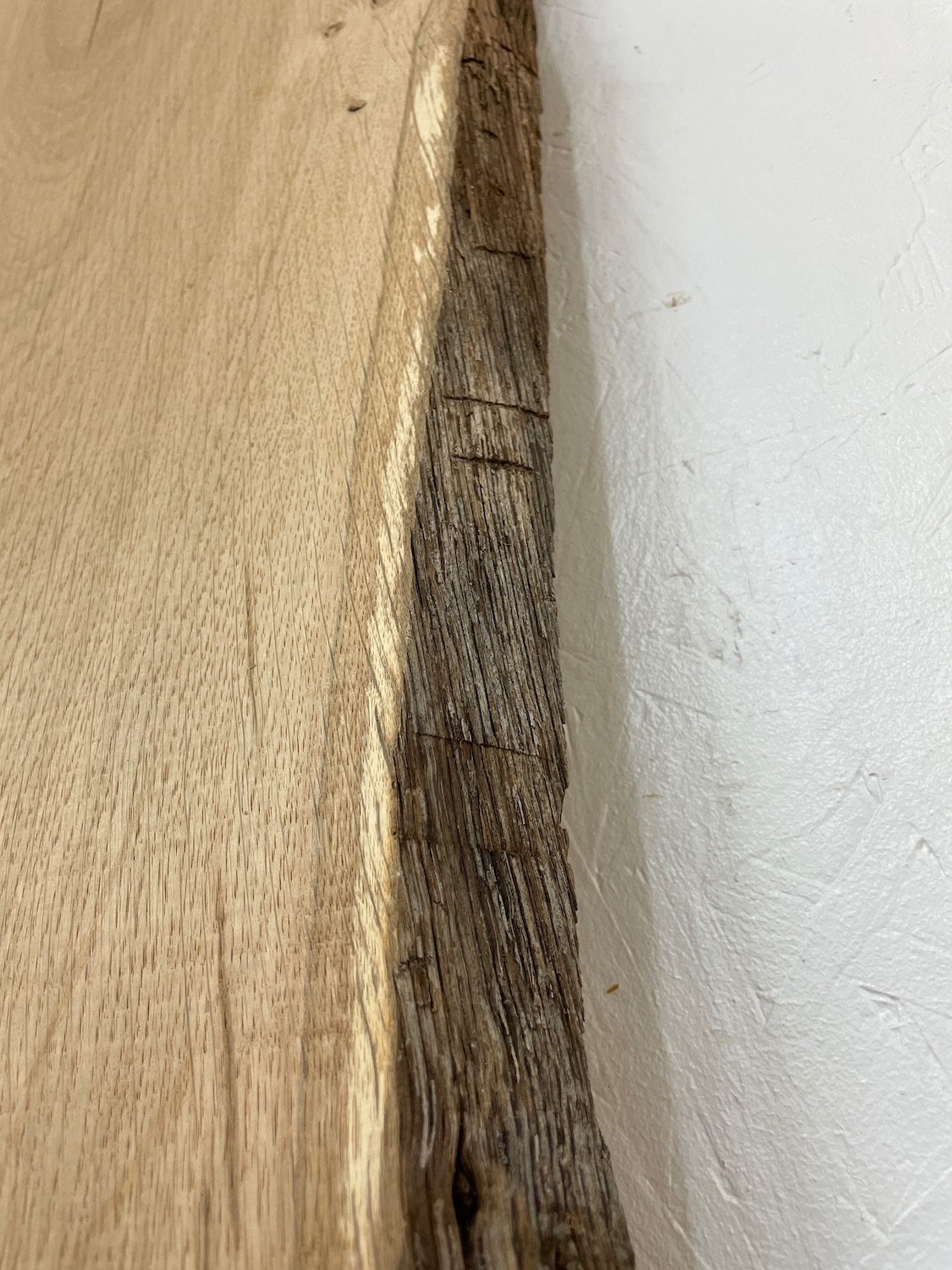 OAK Natural Waney Edge Slab Planed Finish Hardwood Board 1688-2 Thickness 2.8cm Kiln Dried Seasoned Live Edge Wildwood Wallart - Image 9