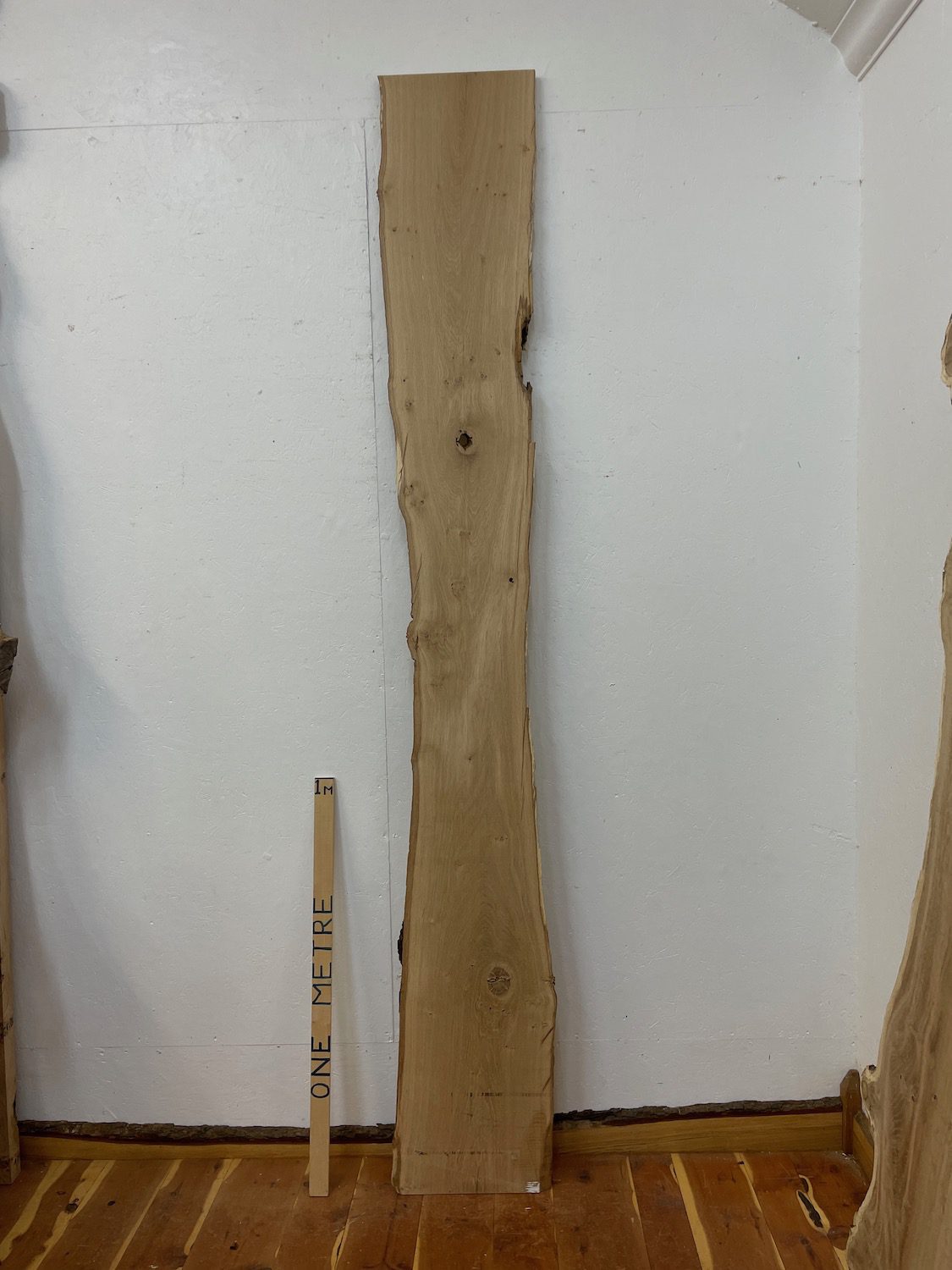 OAK Natural Waney Edge Slab Planed Finish Hardwood Board 1688-2 Thickness 2.8cm Kiln Dried Seasoned Live Edge Wildwood Wallart - Image 15