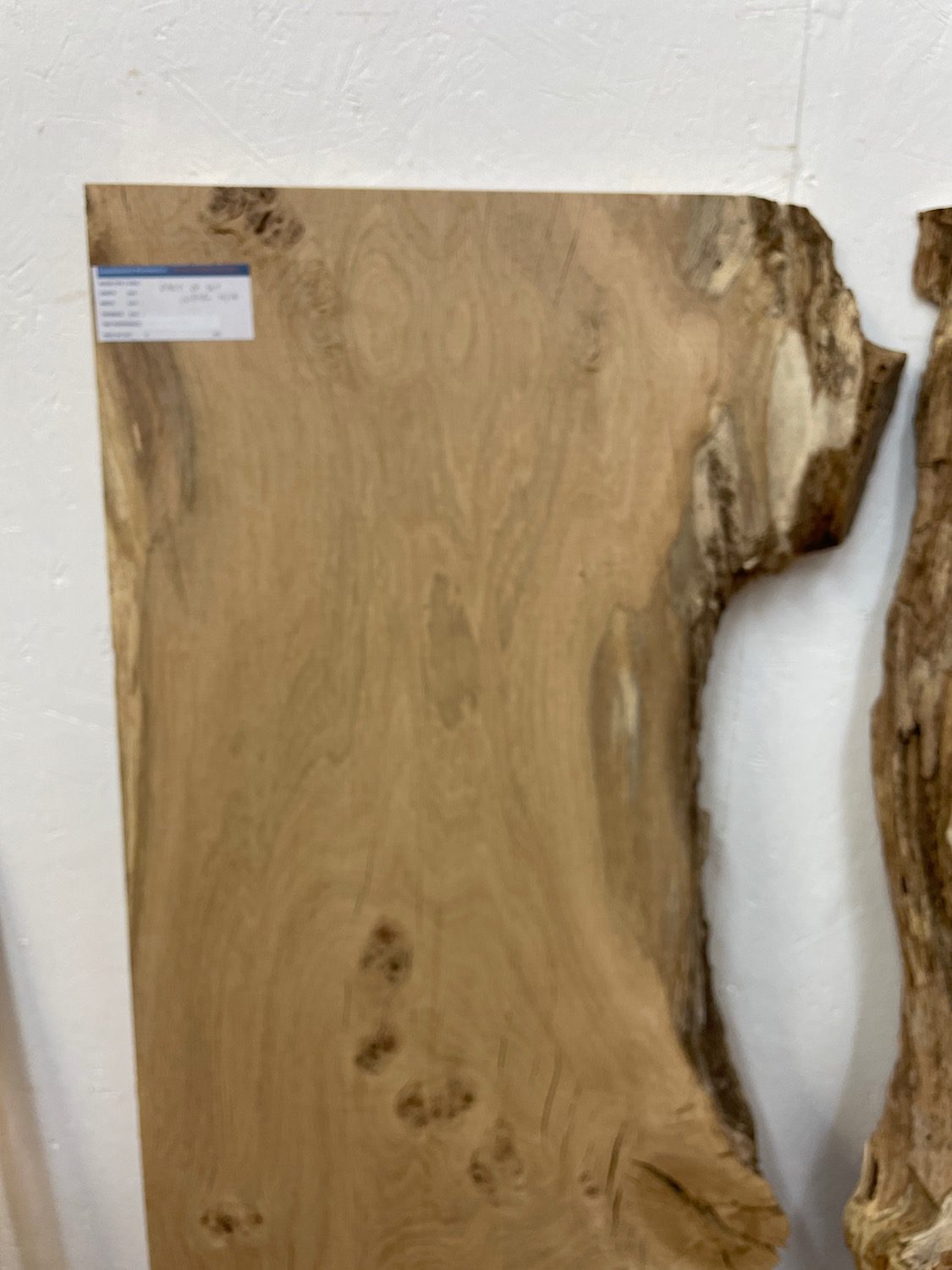 BURRY FIGURED OAK River Table Set Single Waney Edge Slabs Planed Finish Hardwood Boards 1089B-1A/1B Thickness 5cm Kiln Dried Seasoned Live Edge Epoxy Resin Projects Wildwood Desktop Tabletop Wallart Coffee TableTop - Image 3