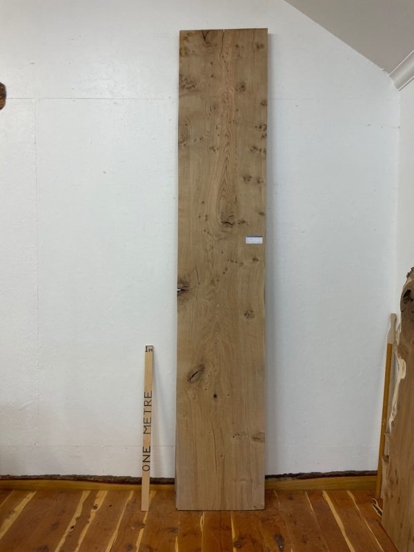 BURRY OAK PAR Planed All Round Square Edge Planed Finish Hardwood Board 1089B-2 Thickness 5cm Kiln Dried Seasoned Worktops Dining Tabletops