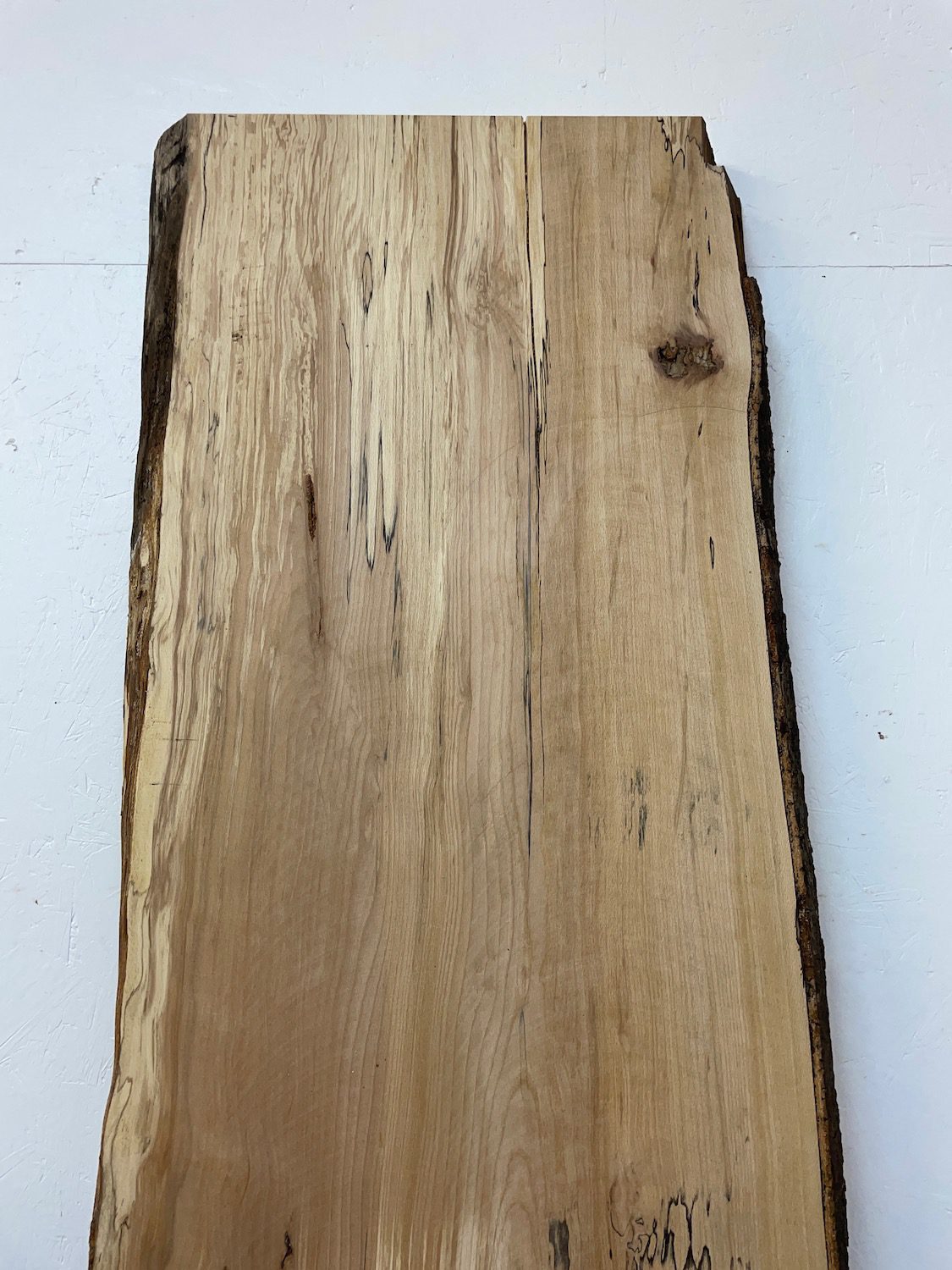 SPALTED BEECH Natural Waney Edge Slab Milled Finish Hardwood Board 1657-2 Thickness 6cm Kiln Dried Seasoned Live Edge Dining Tabletops Worktops Headboards - Image 3