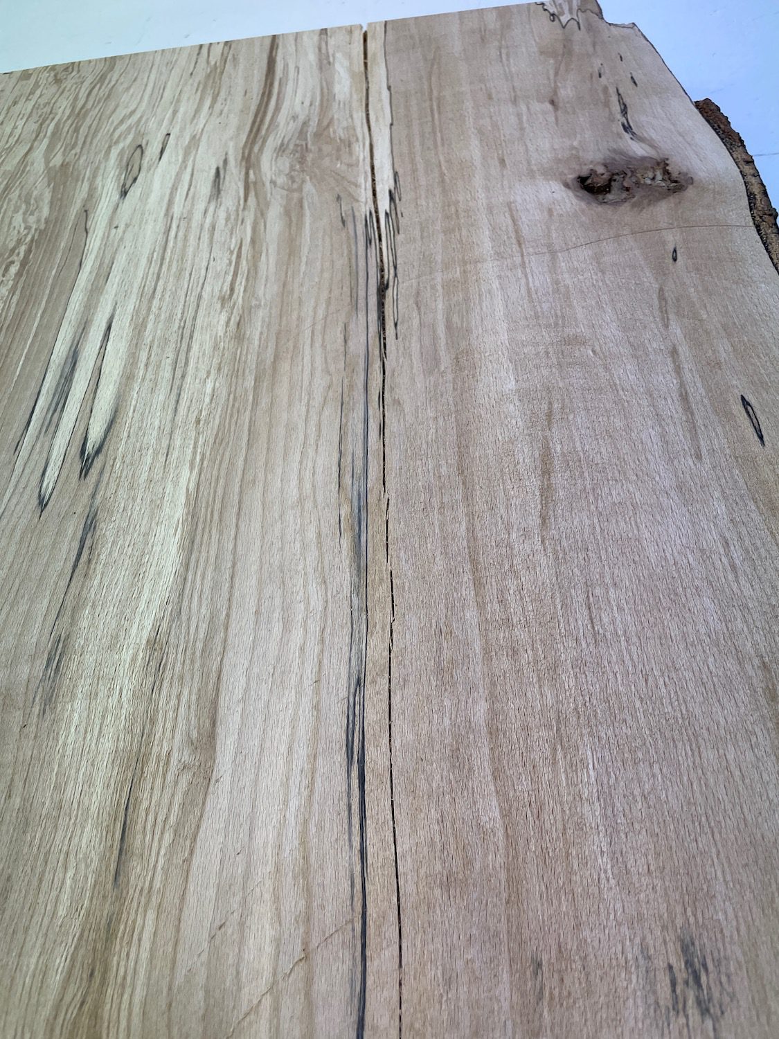 SPALTED BEECH Natural Waney Edge Slab Milled Finish Hardwood Board 1657-2 Thickness 6cm Kiln Dried Seasoned Live Edge Dining Tabletops Worktops Headboards - Image 8