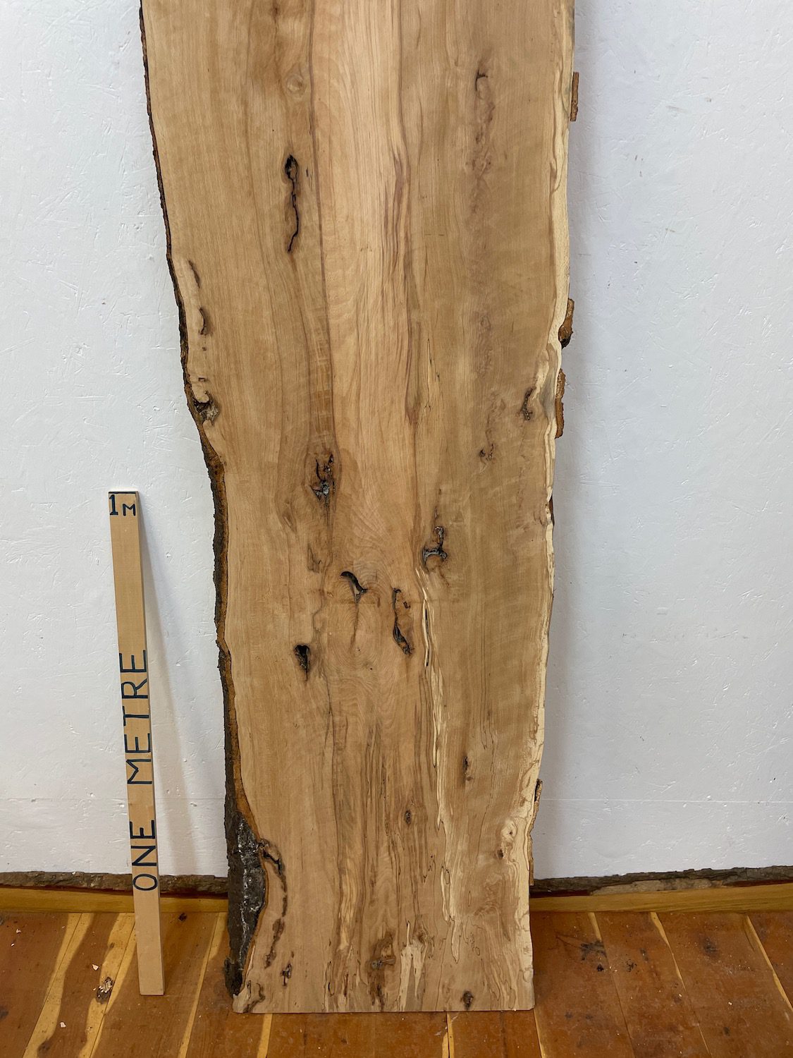 SPALTED BEECH Natural Waney Edge Slab Milled Finish Hardwood Board 1657-2 Thickness 6cm Kiln Dried Seasoned Live Edge Dining Tabletops Worktops Headboards - Image 17
