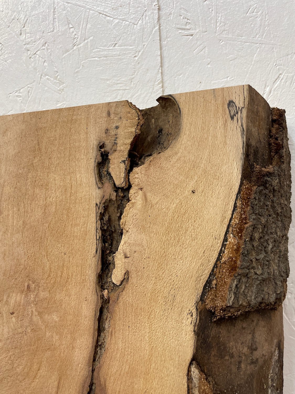 SPALTED BEECH Natural Waney Edge Slab Milled Finish Hardwood Board 1657-1A Thickness 6cm Kiln Dried Seasoned Live Edge Coffee Tabletops - Image 8