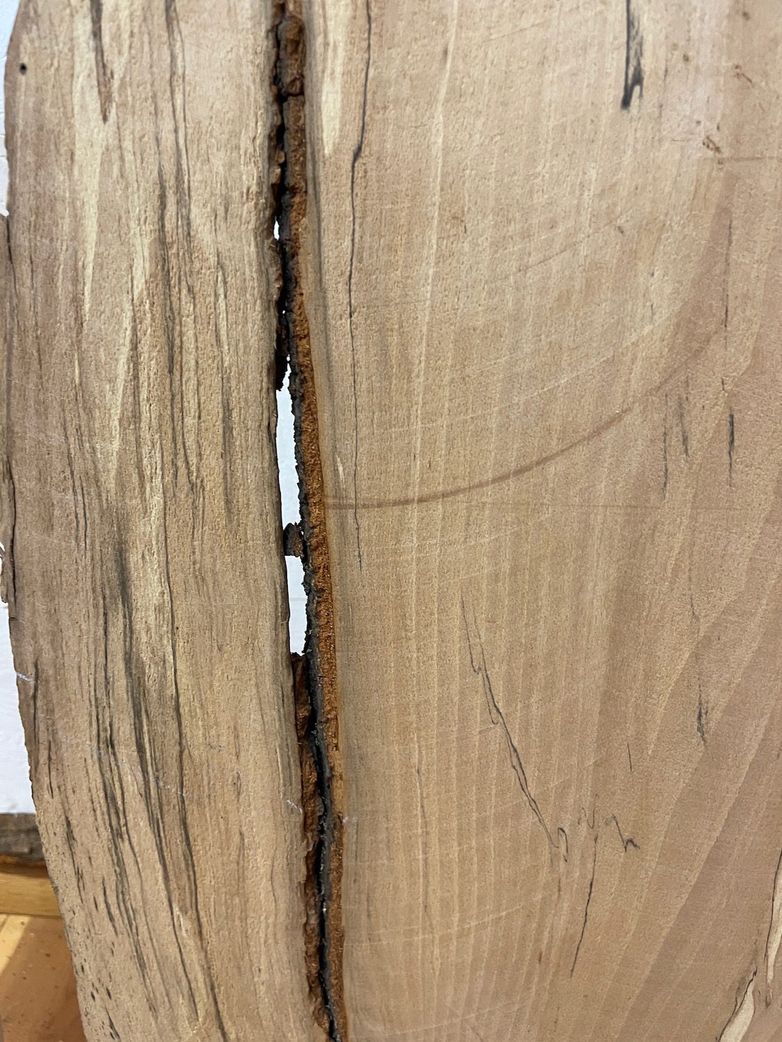 SPALTED BEECH Single Waney Natural Edge Milled Finish Hardwood Board 1658-3 Thickness 6cm Kiln Dried Seasoned Live Edge Shelves Mantels - Image 18