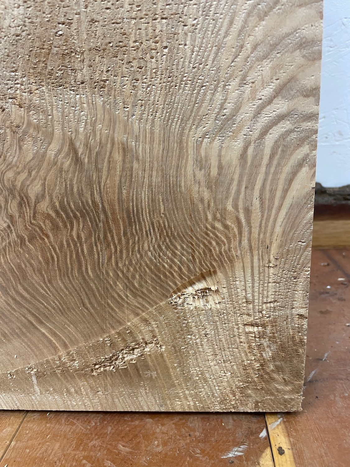 OLIVE ASH Single Waney Edge Slab Planed Finish Hardwood Board 1656-10 Thickness 6.5cm Kiln Dried Seasoned Live Edge Wildwood Shelves Mantels - Image 9