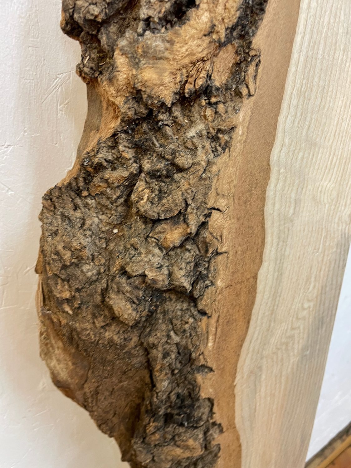 ASH Single Waney Edge Slab Planed Finish Hardwood Board 1666A-8 Thickness 6.5cm Kiln Dried Seasoned Live Edge Wildwood Shelves Mantels - Image 6