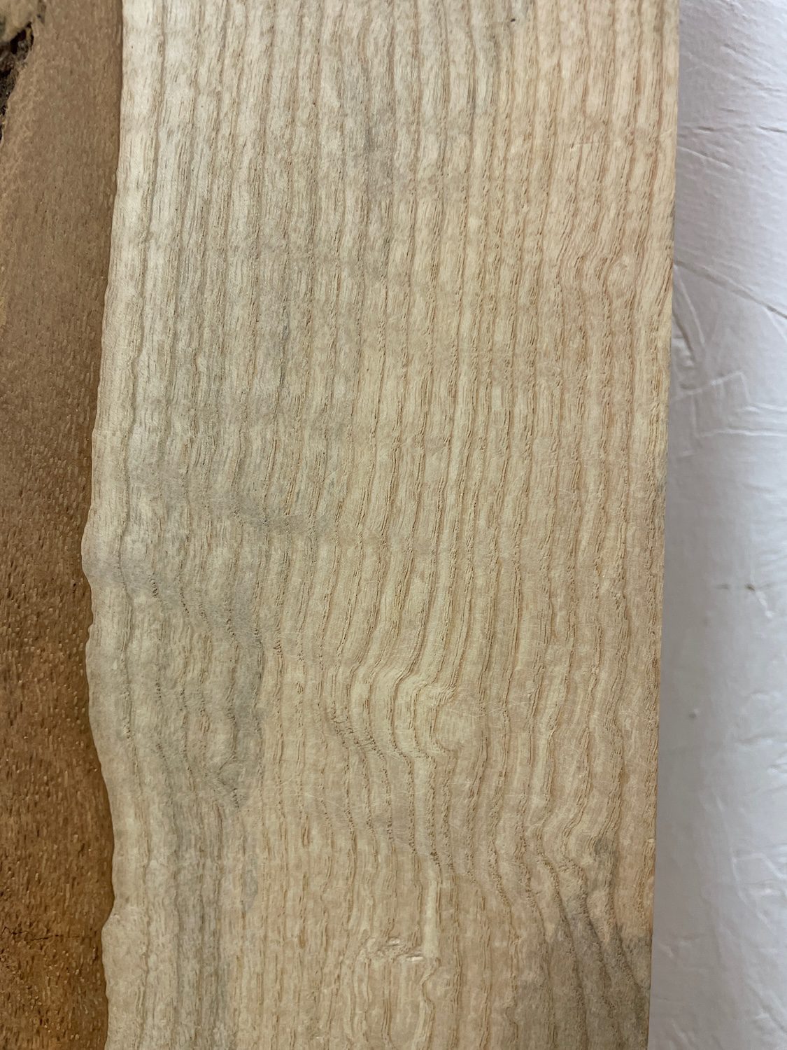 ASH Single Waney Edge Slab Planed Finish Hardwood Board 1666A-8 Thickness 6.5cm Kiln Dried Seasoned Live Edge Wildwood Shelves Mantels - Image 8