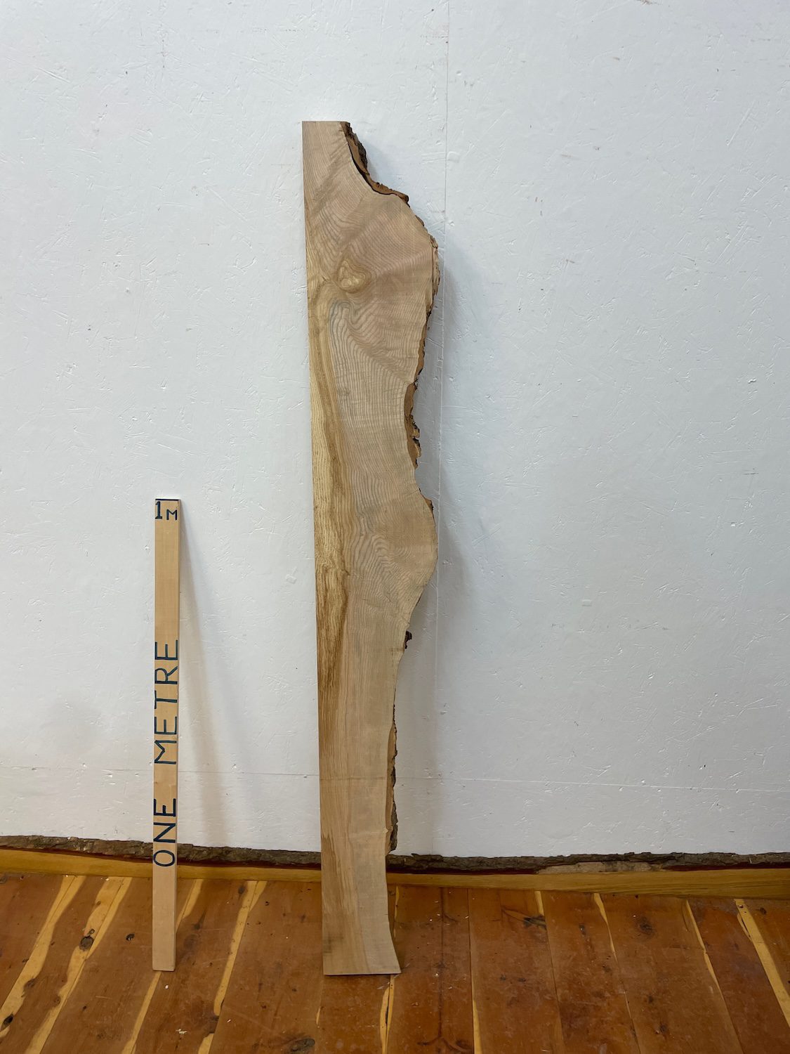 ASH Single Waney Edge Slab Planed Finish Hardwood Board 1666A-8 Thickness 6.5cm Kiln Dried Seasoned Live Edge Wildwood Shelves Mantels - Image 10