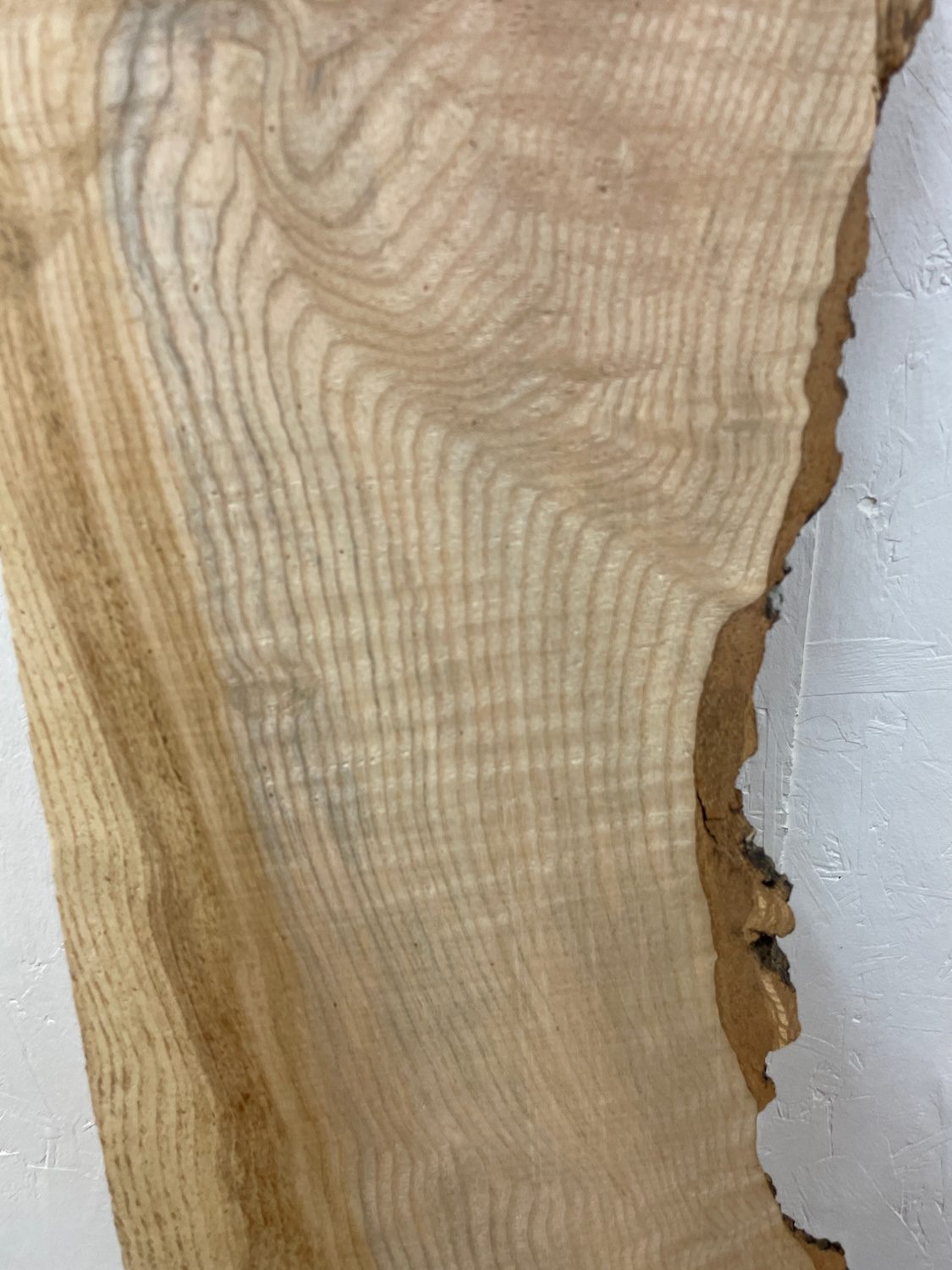 ASH Single Waney Edge Slab Planed Finish Hardwood Board 1666A-8 Thickness 6.5cm Kiln Dried Seasoned Live Edge Wildwood Shelves Mantels - Image 11