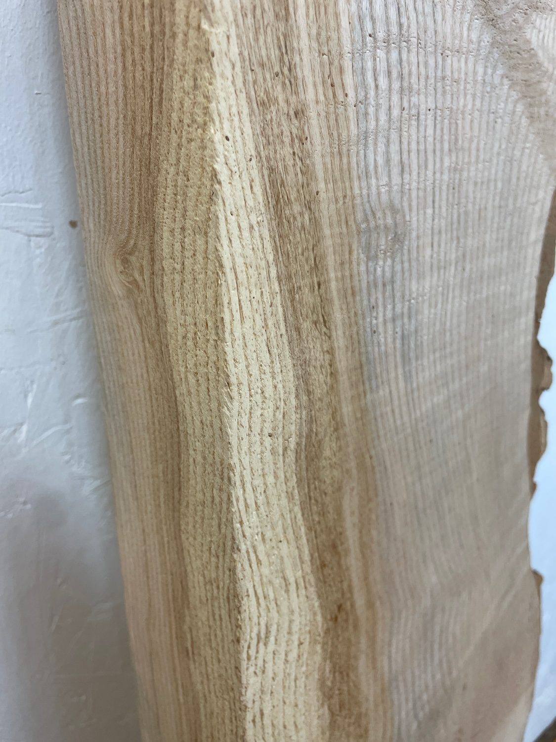 ASH Single Waney Edge Slab Planed Finish Hardwood Board 1666A-8 Thickness 6.5cm Kiln Dried Seasoned Live Edge Wildwood Shelves Mantels - Image 12