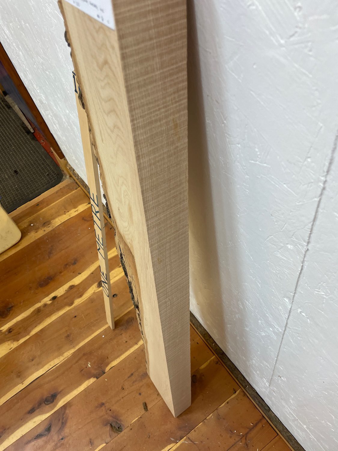 ASH Single Waney Edge Slab Planed Finish Hardwood Board 1665-6L Thickness 6.5cm Kiln Dried Seasoned Live Edge Wildwood Shelves Mantels - Image 7