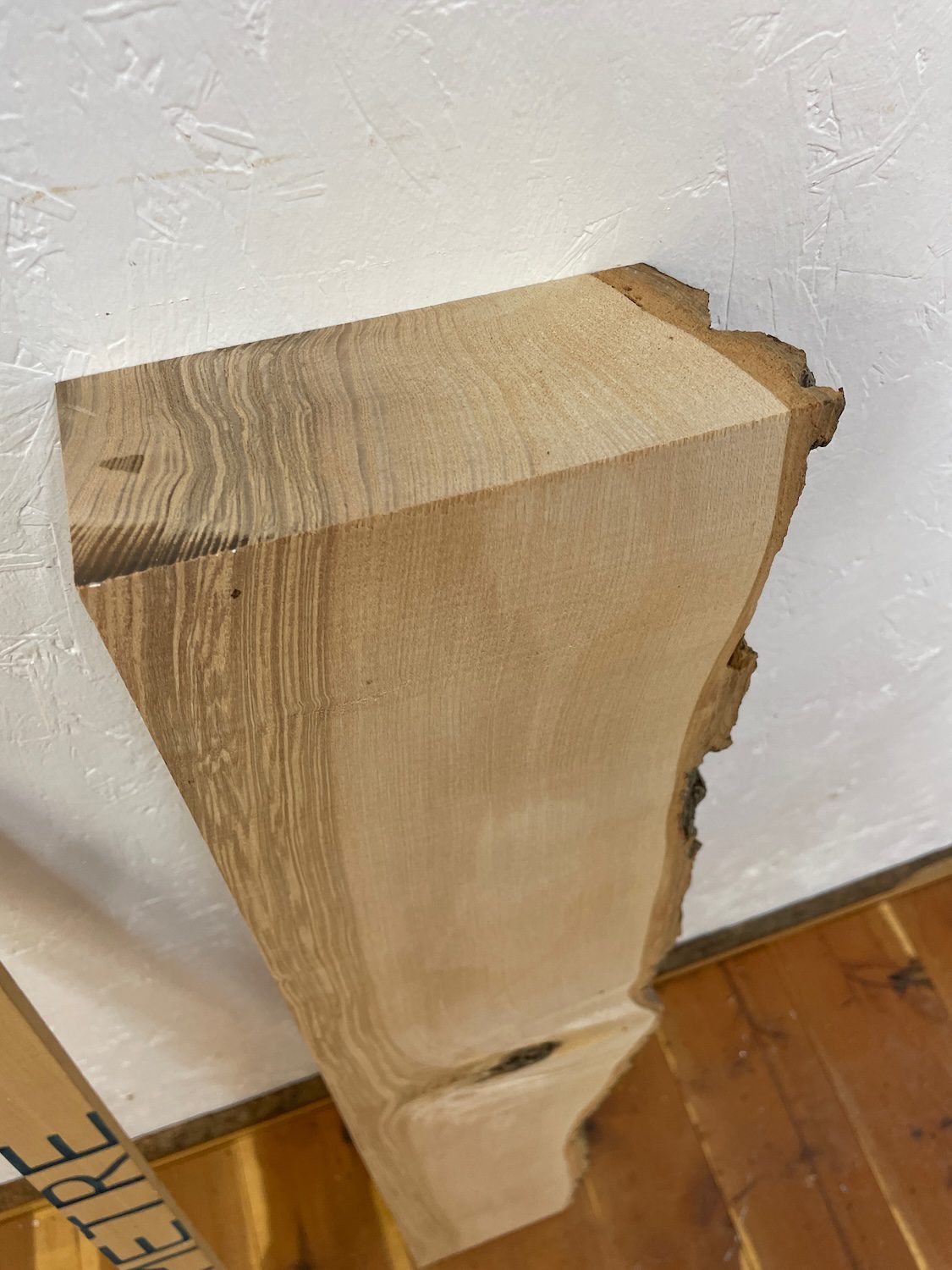 ASH Single Waney Edge Slab Planed Finish Hardwood Board 1648A-10BL Thickness 7cm Kiln Dried Seasoned Live Edge Wildwood Shelves Mantels - Image 8