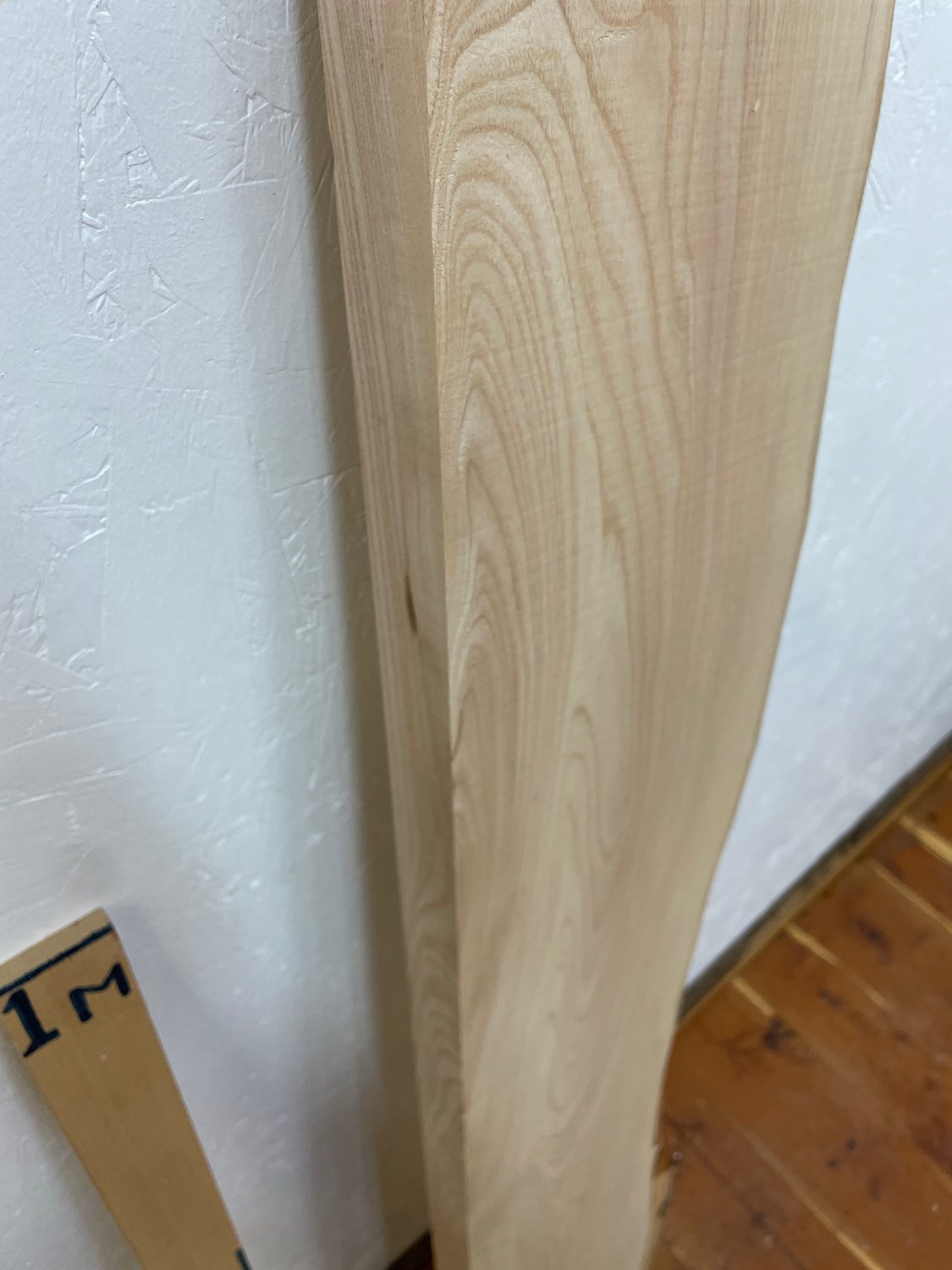 ASH Single Waney Edge Slab Planed Finish Hardwood Board 1648A-1 Thickness 4cm Kiln Dried Seasoned Live Edge Wildwood Shelves Mantels - Image 8
