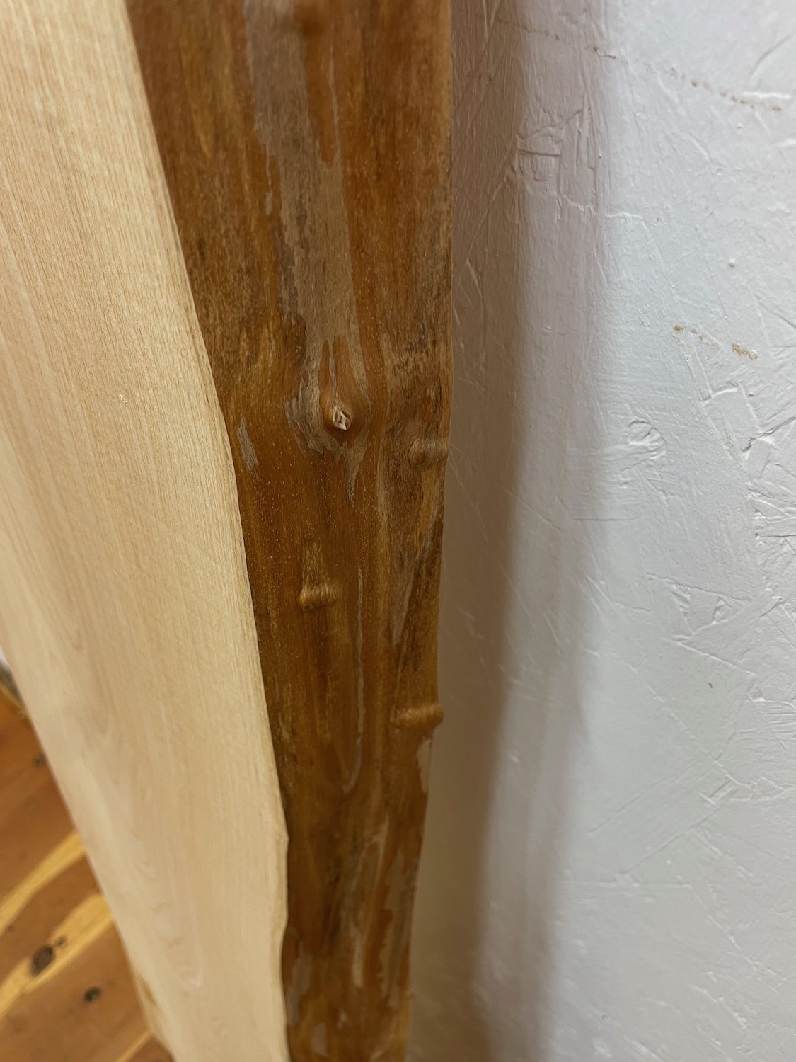 ASH Single Waney Edge Slab Planed Finish Hardwood Board 1648A-1 Thickness 4cm Kiln Dried Seasoned Live Edge Wildwood Shelves Mantels - Image 9