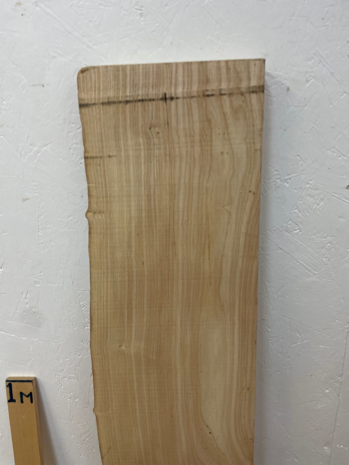 ASH Single Waney Edge Slab Planed Finish Hardwood Board 1648A-1 Thickness 4cm Kiln Dried Seasoned Live Edge Wildwood Shelves Mantels - Image 11