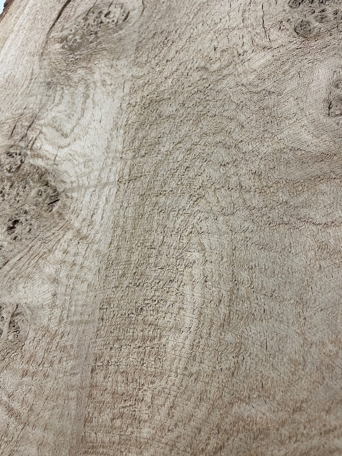 RIPPLE FIGURED BURR OAK Natural Waney Edge Slab Milled Finish Hardwood Board 1468A-14 Thickness 5cm Kiln Dried Seasoned Live Edge Coffee Tabletops Desks Wildwood Wallart Dining Tabletops - Image 9