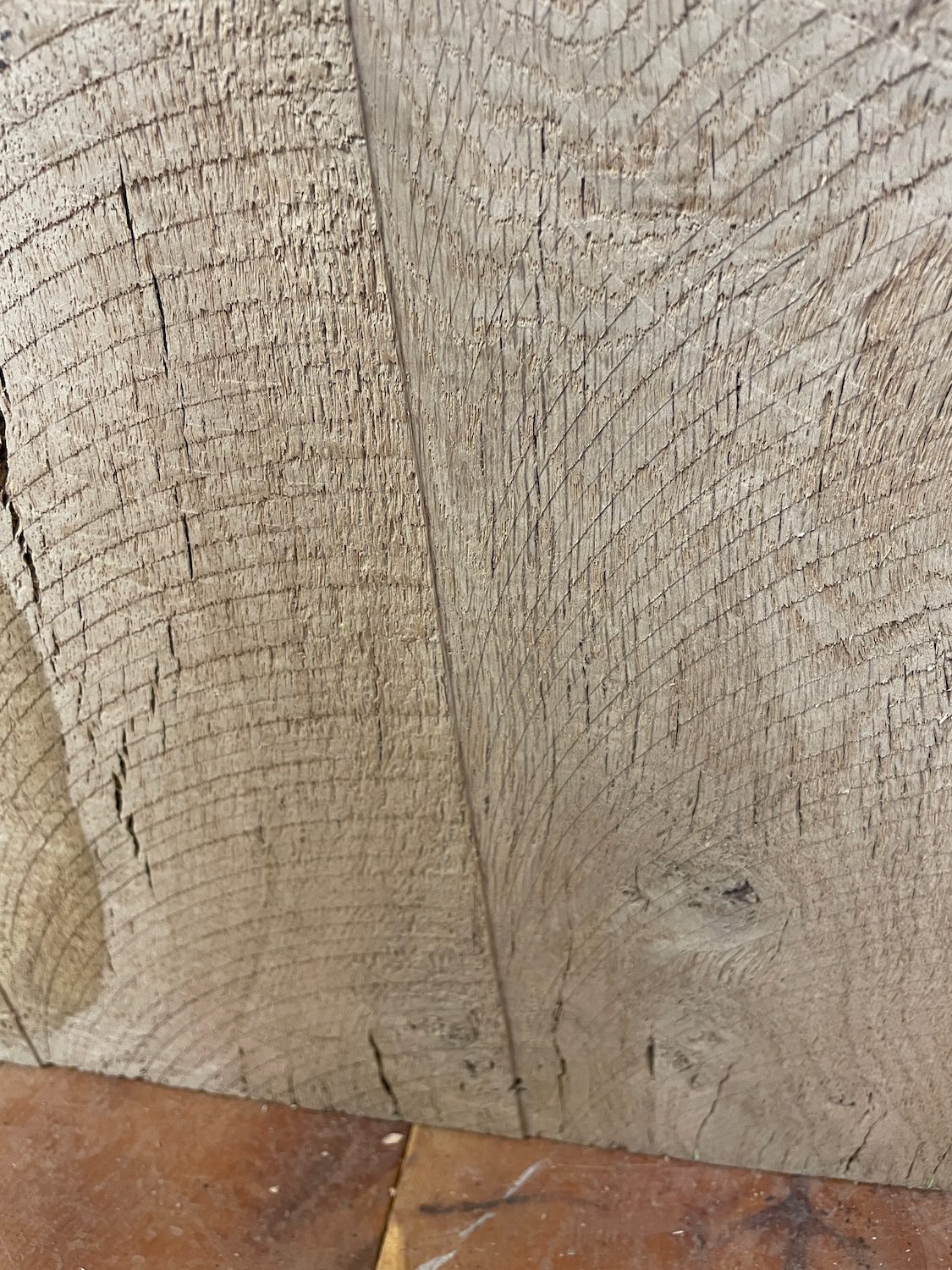 RIPPLE FIGURED BURR OAK Natural Waney Edge Slab Milled Finish Hardwood Board 1468A-14 Thickness 5cm Kiln Dried Seasoned Live Edge Coffee Tabletops Desks Wildwood Wallart Dining Tabletops - Image 15