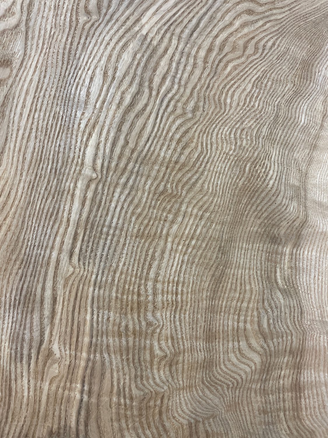 RIPPLE FIGURED OLIVE ASH Natural Waney Edge Slab Milled Finish Hardwood Board 1647A-11 Thickness 6cm Kiln Dried Seasoned Live Edge Desks Wildwood Dining Tabletops - Image 6
