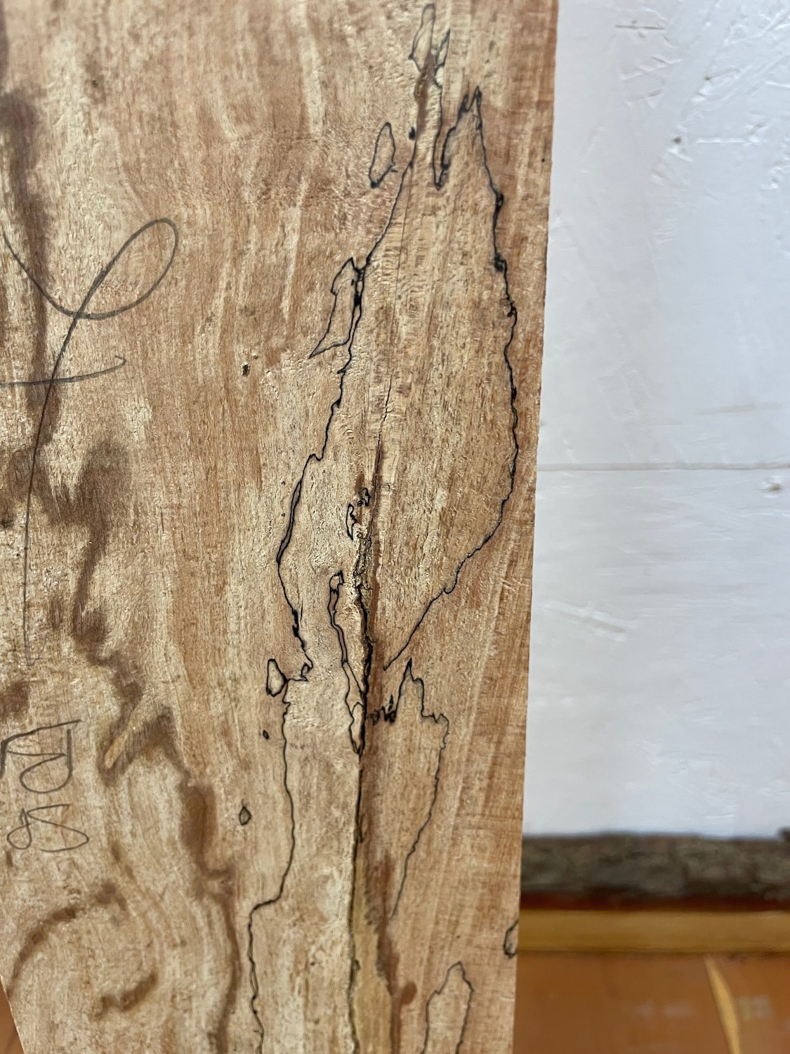 SPALTED BEECH PAR Planed All Round Square Edge Planed Finish Hardwood Board 1558A-7R Thickness 7cm Kiln Dried Desktop Seasoned Mantel Shelf Beam Furniture Making Offcut - Image 6