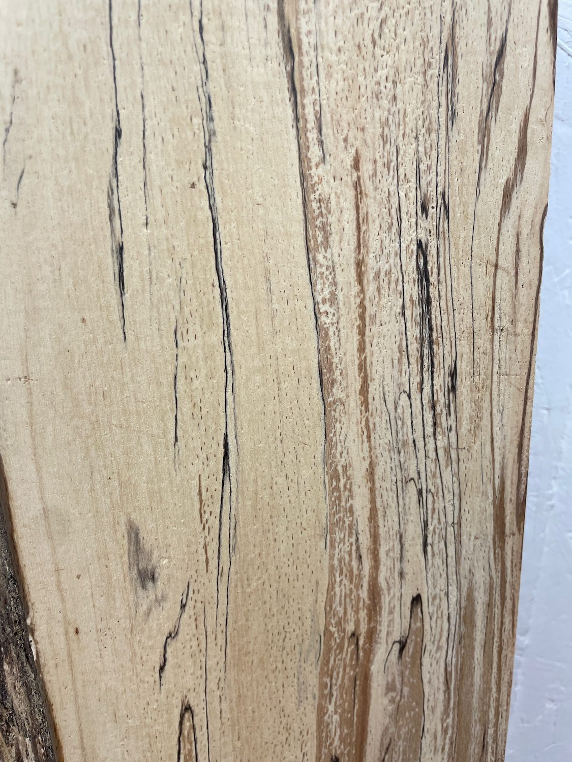 SPALTED BEECH Single Waney Edge Slab Planed Finish Hardwood Board 1558A-8 Thickness 6cm Kiln Dried Seasoned Live Edge Wildwood Shelves Fire Surrounds Mantels - Image 8