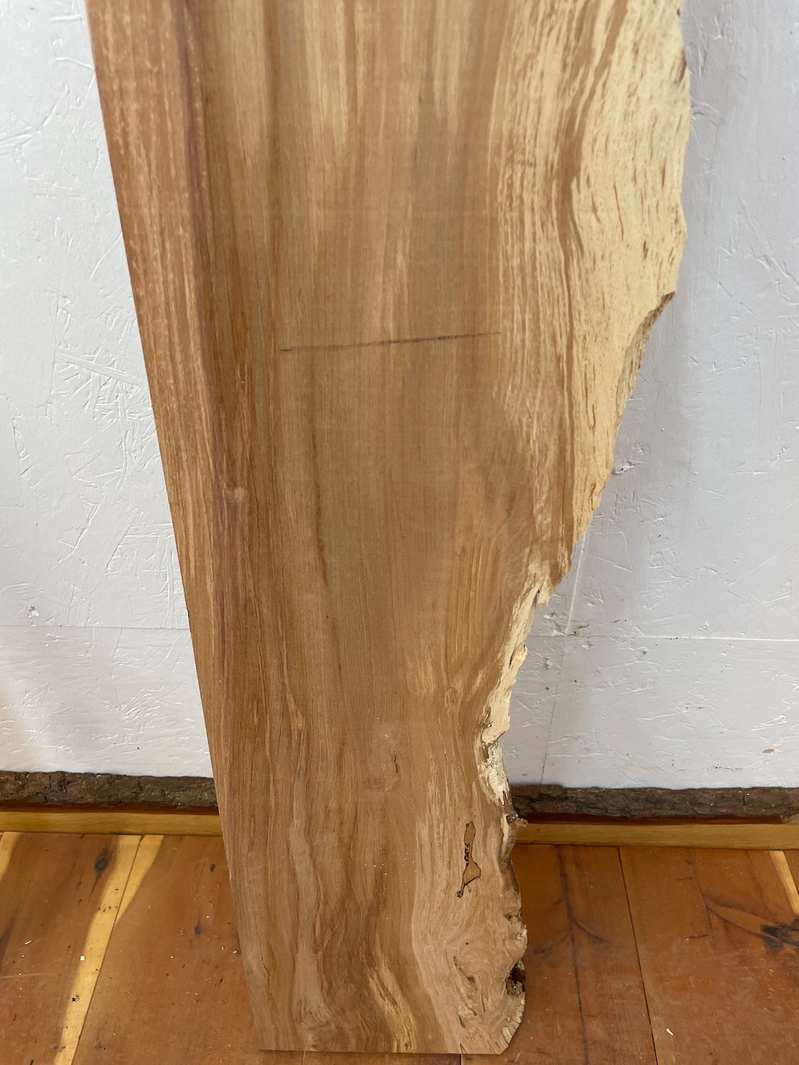 SPALTED BEECH Single Waney Edge Slab Planed Finish Hardwood Board 1558A-8 Thickness 6cm Kiln Dried Seasoned Live Edge Wildwood Shelves Fire Surrounds Mantels - Image 13