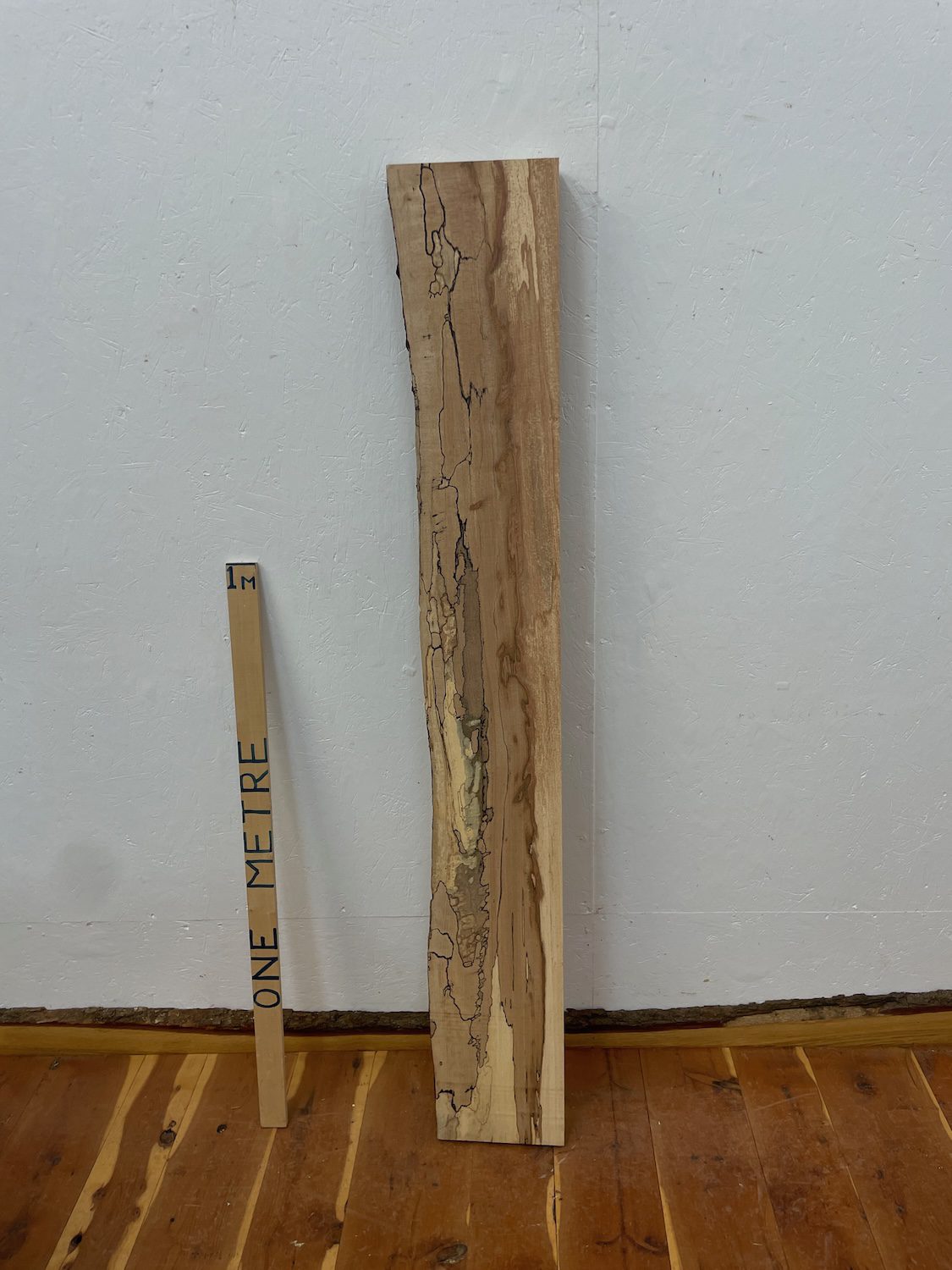 SPALTED BEECH Single Waney Edge Slab Planed Finish Hardwood Board 1558A-19 Thickness 7cm Kiln Dried Seasoned Live Edge Wildwood Shelves Fire Surrounds Mantels - Image 10