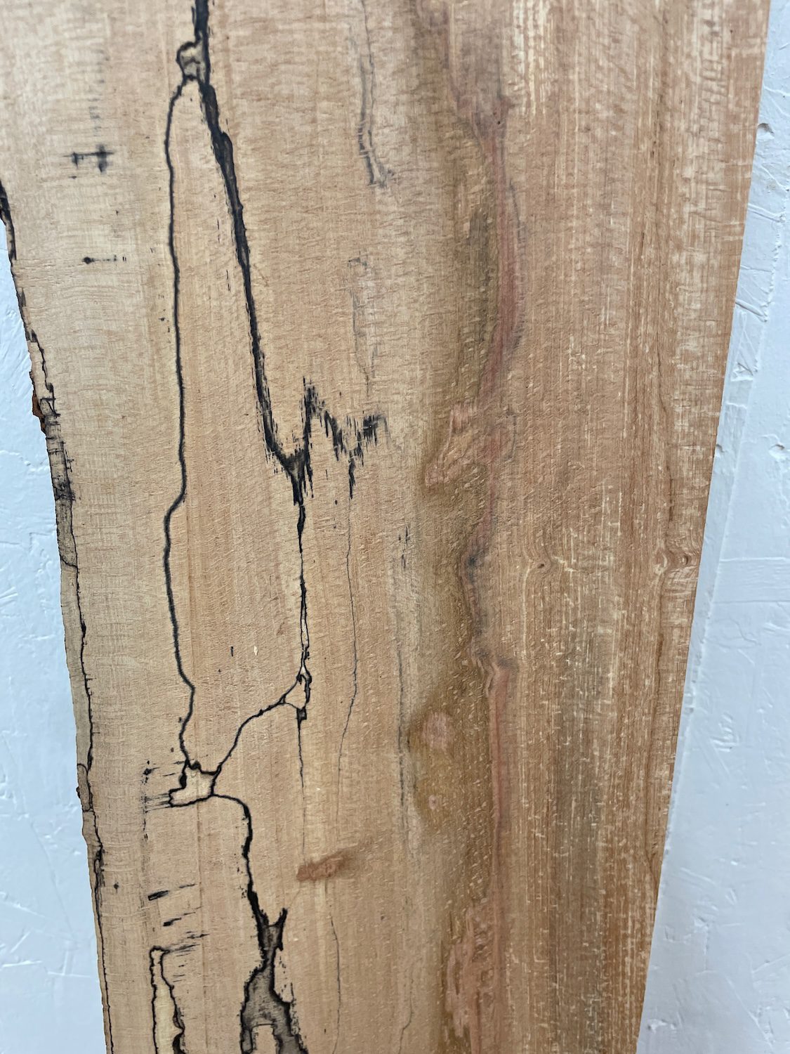 SPALTED BEECH Single Waney Edge Slab Planed Finish Hardwood Board 1558A-19 Thickness 7cm Kiln Dried Seasoned Live Edge Wildwood Shelves Fire Surrounds Mantels - Image 14