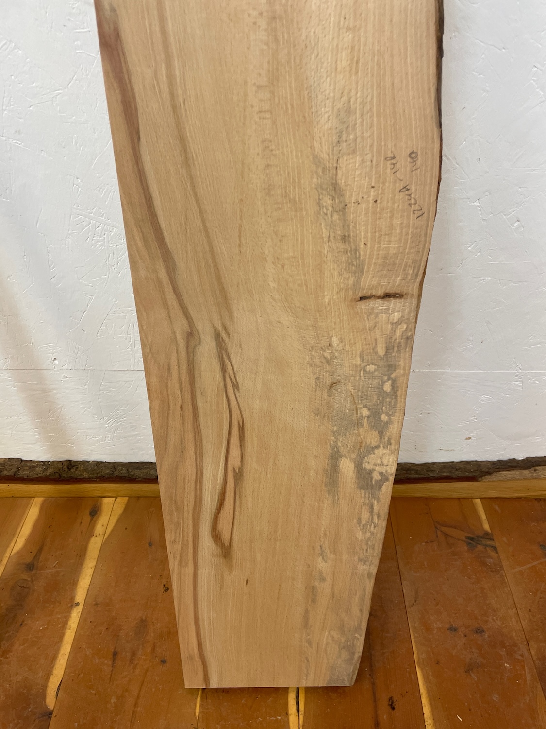 SPALTED BEECH Single Waney Edge Slab Planed Finish Hardwood Board 1224A-14R Thickness 9.3cm Kiln Dried Seasoned Live Edge Wildwood Shelves Mantels - Image 12