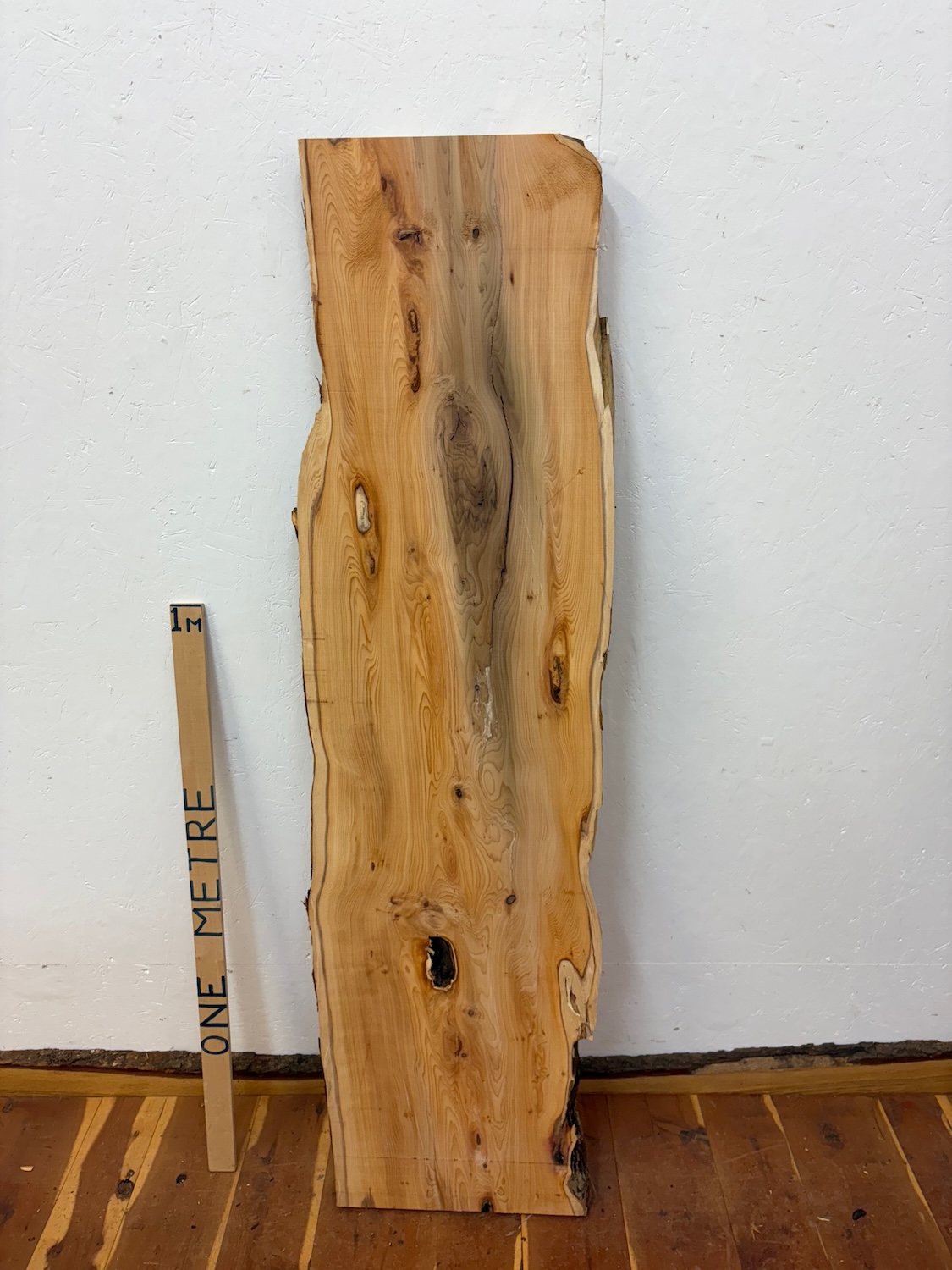 YEW Natural Waney Edge Slab Planed Finish Hardwood Board 1587-2A Thickness 5cm Kiln Dried Seasoned Live Edge Furniture making CoffeeTableTops Decorative Wildwood Board - Image 11