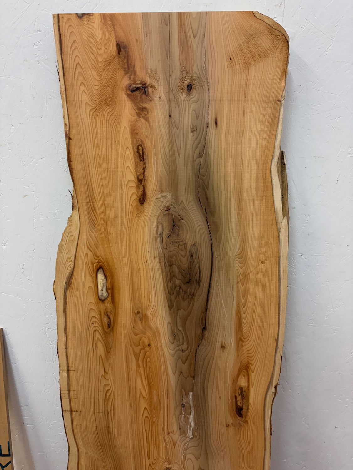 YEW Natural Waney Edge Slab Planed Finish Hardwood Board 1587-2A Thickness 5cm Kiln Dried Seasoned Live Edge Furniture making CoffeeTableTops Decorative Wildwood Board - Image 12