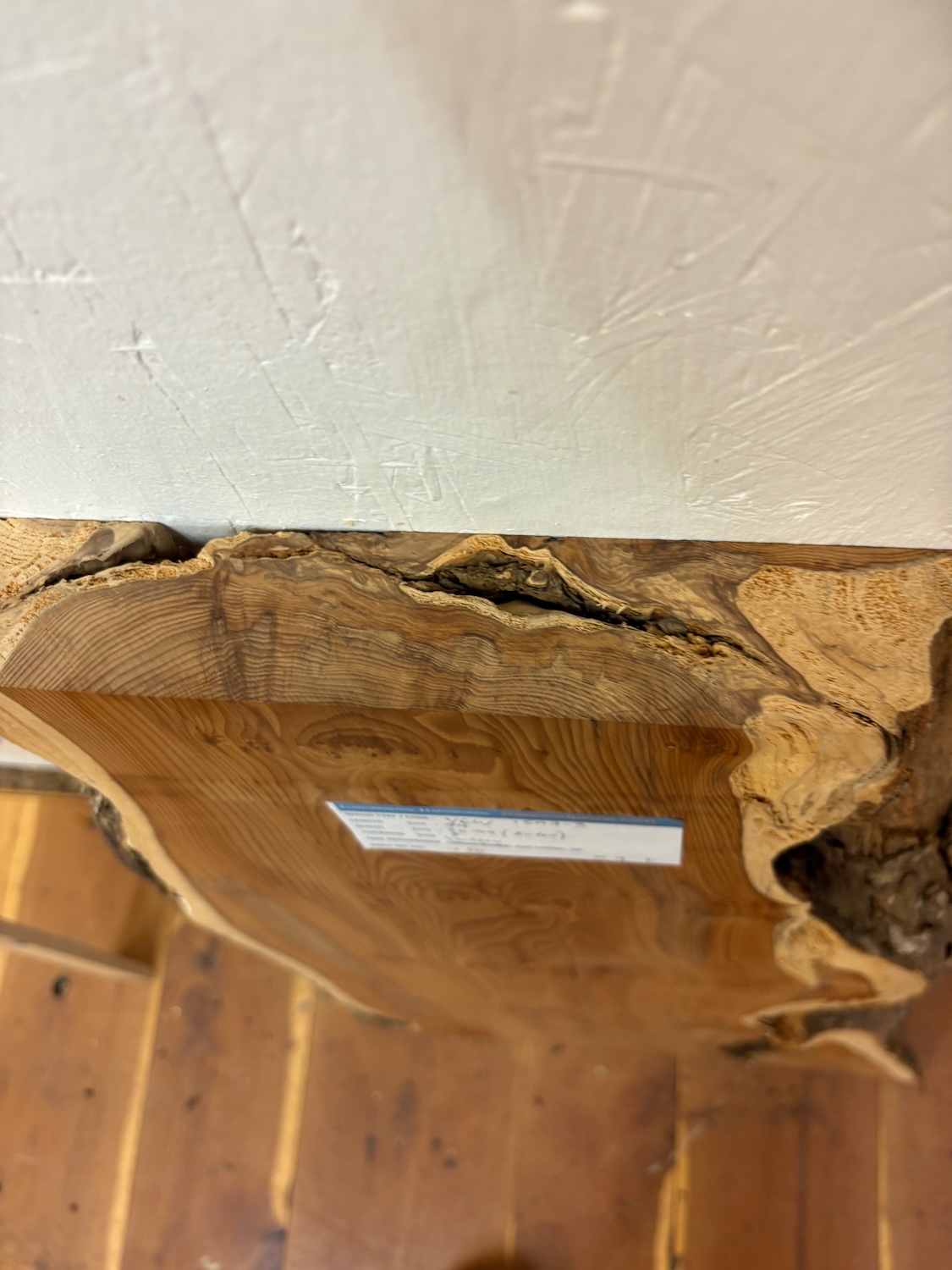 YEW Natural Waney Edge Slab Planed Finish Hardwood Board 1597-3 Thickness 5cm Kiln Dried Seasoned Live Edge Offcut - Image 7